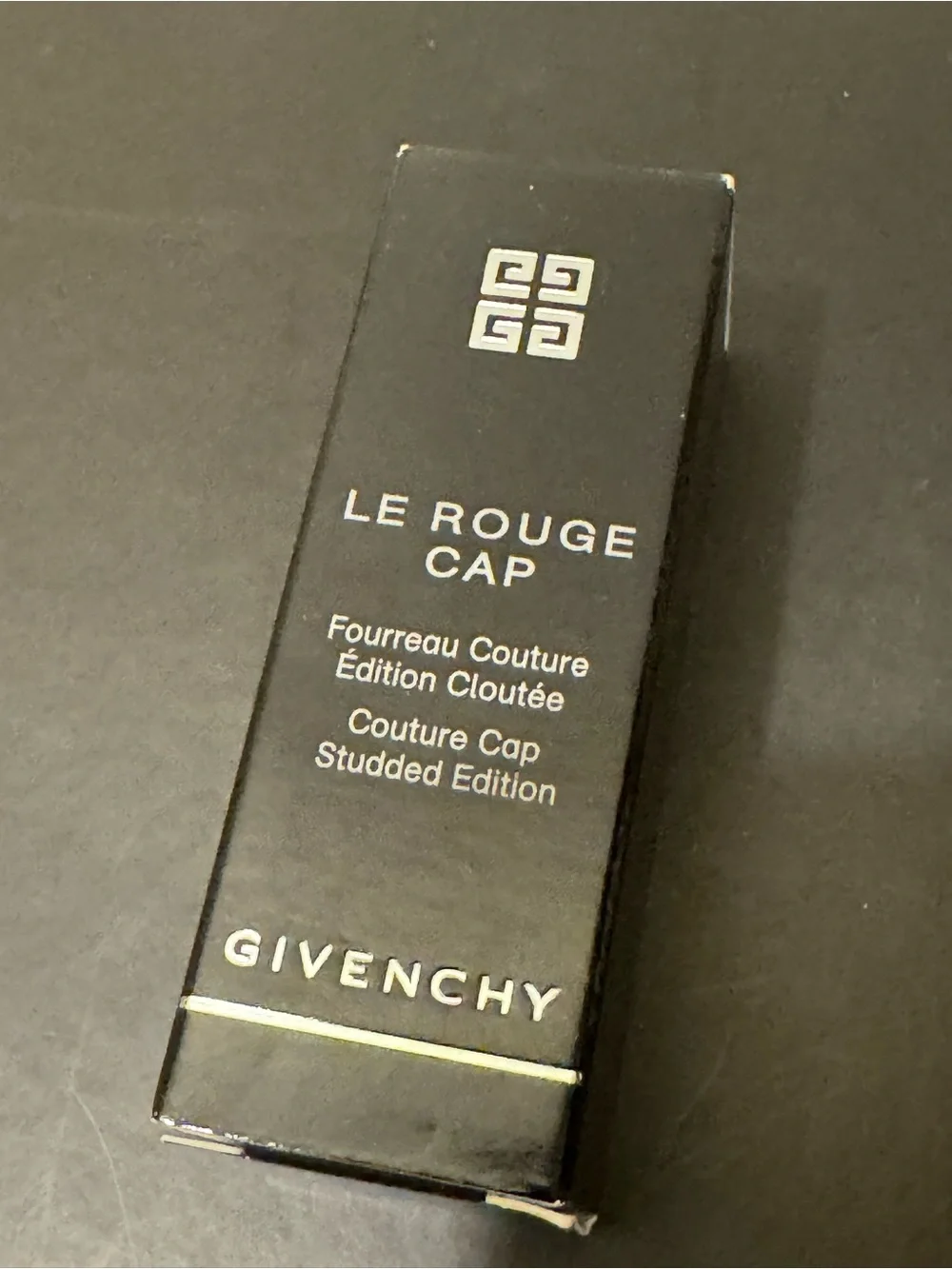 NIB Givenchy Le Rouge Genuine Leather Studded Cap 53 Pink Lipstick Case RARE
